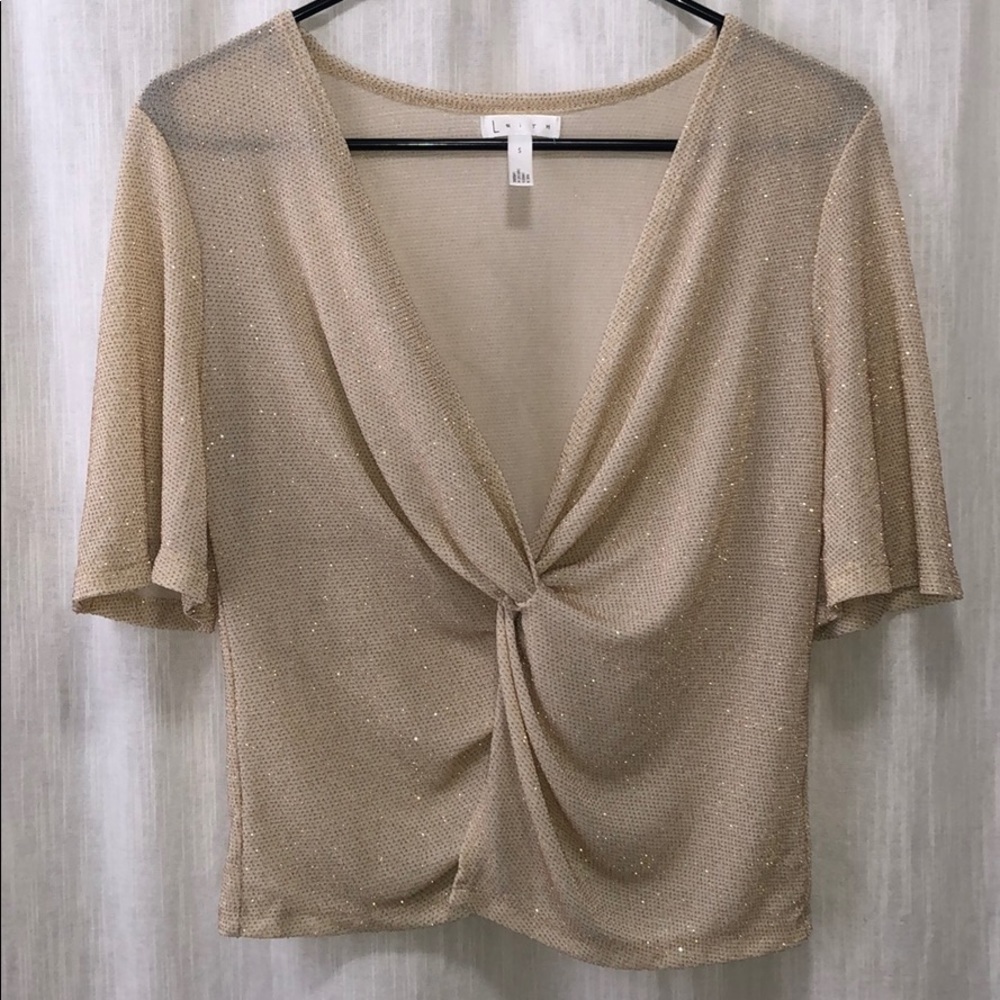 Leith ivory blouse